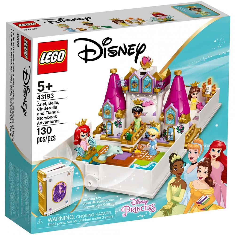 樂高積木 LEGO《 LT43193》Disney 迪士尼公主系列 - Ariel，Belle，Cinderella，Tiana"s Storybook Adventure-130pcs