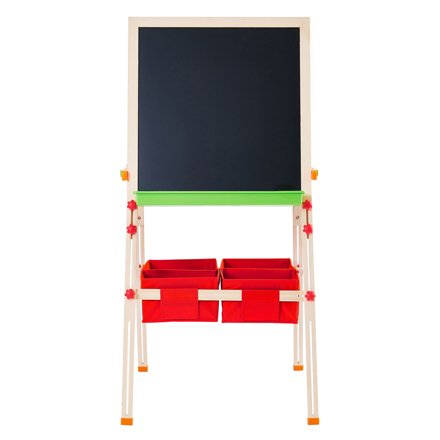 Teamson - 小藝術家梵谷兒童收納雙面畫架-紅-獨家贈雙面小畫架組：雙面黑白版、粉筆、白板筆、板擦、字母磁鐵