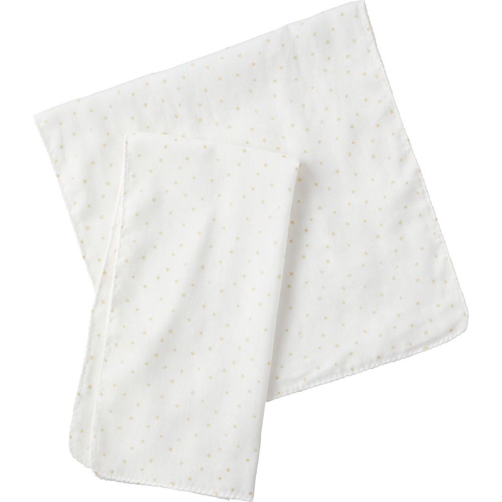 日本 Combi - mini系列-純棉紗布澡巾2入-星星 (F(35*70cm))