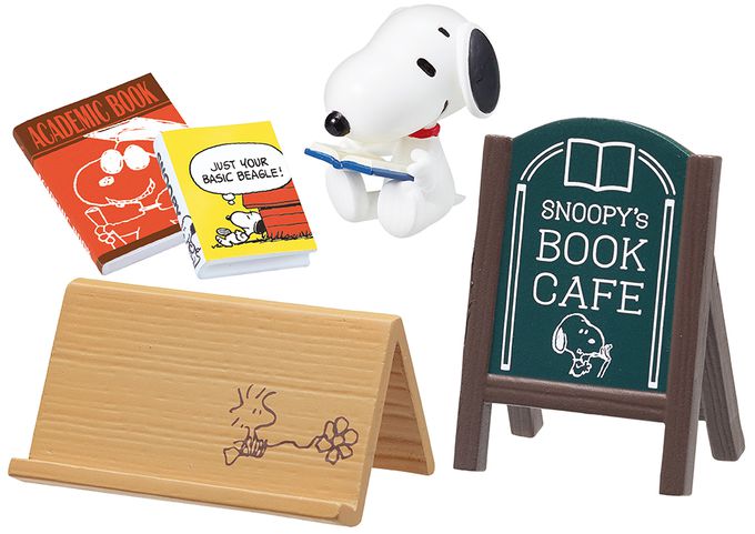 RE-MENT - SNOOPY系列 書店咖啡 Snoopy's BOOK CAFÉ 整組8種