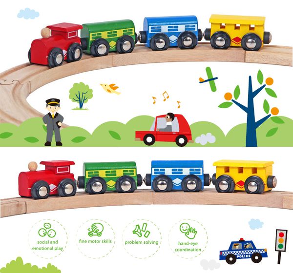 台灣 Mentari - 火車軌道配件-串接磁力小火車