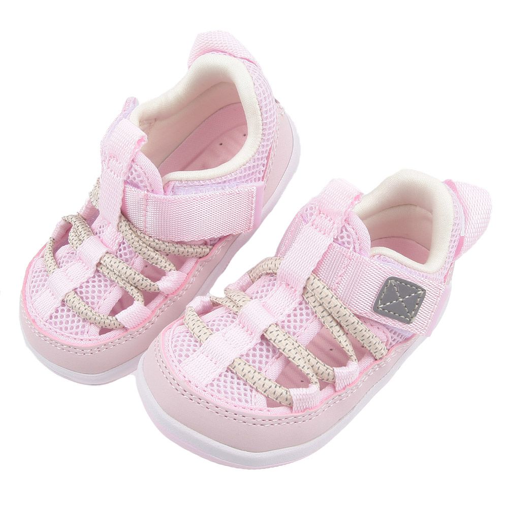 (13~15公分)奶霜粉色寶寶機能水涼鞋