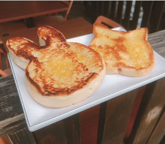 熱樂煎 - 動物造型厚片生吐司-原味貓咪