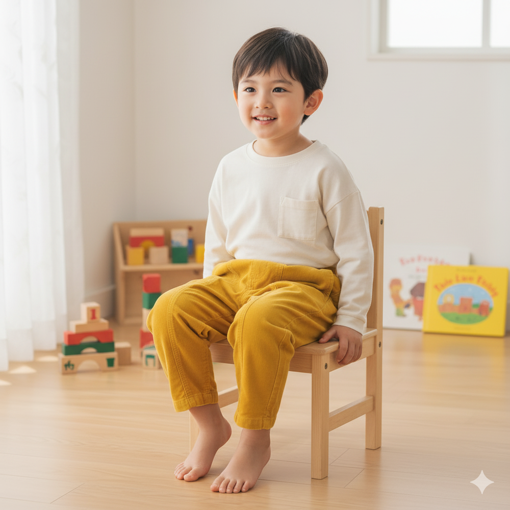 燈芯絨褲-淺棕色