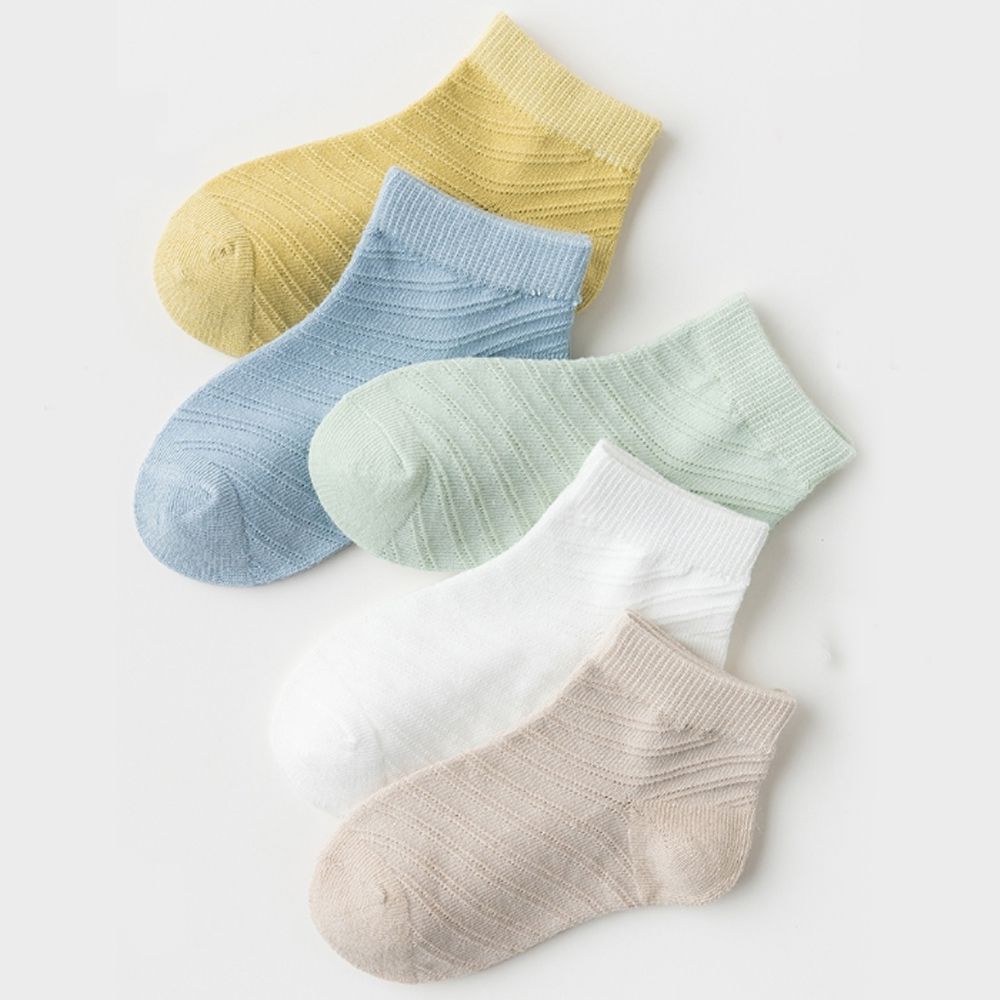腳ㄚ子 - 幼/兒童透氣網眼襪 童襪 襪子 棉襪 兒童襪-經典素色