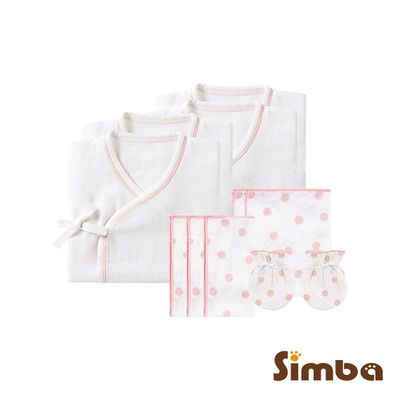 Simba 小獅王辛巴 - 極柔感紗布柔軟呵護新生套組-粉