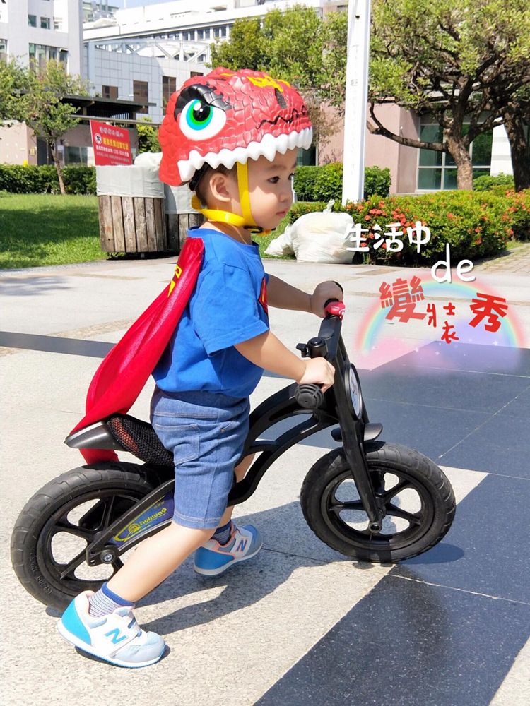 Crazy Safety - 丹麥 3D 恐龍造型 兒童騎乘專用安全帽-噴火龍