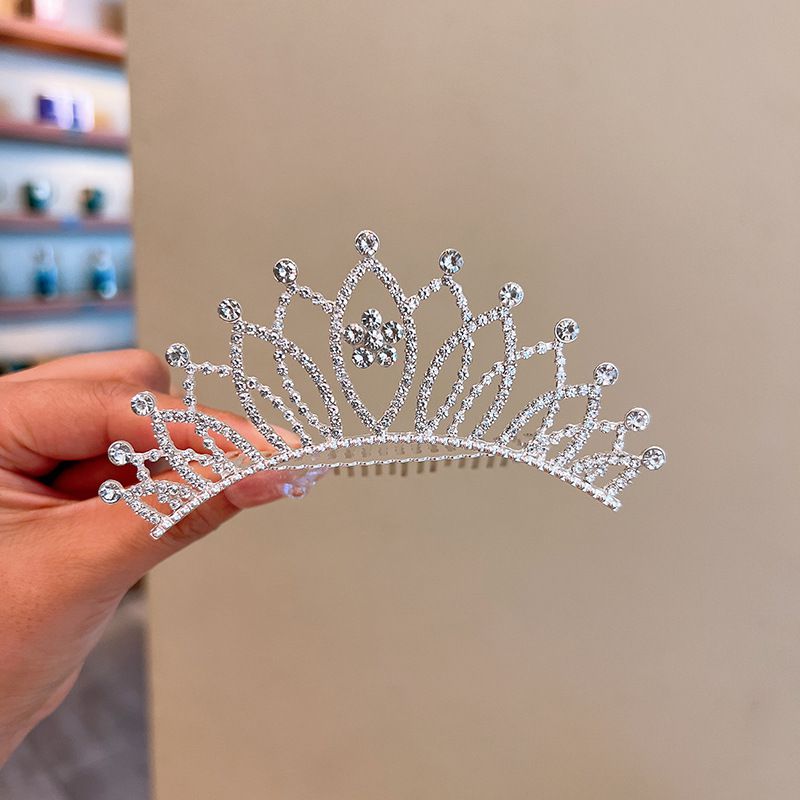 公主風水鑽髮梳簪/髮箍-閃耀皇冠 (11.5x4cm)