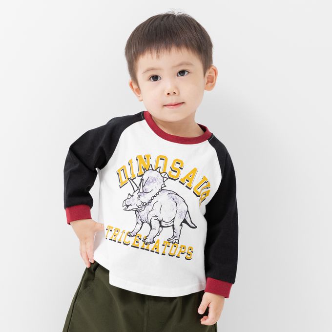 日本 Chil2 - 100%棉 百搭長袖上衣-數字36-黃