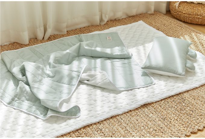 韓國 Hello HiZoo - 3D透氣雙面三層涼感四季被/涼被/透氣被/冷氣被(薄荷綠)