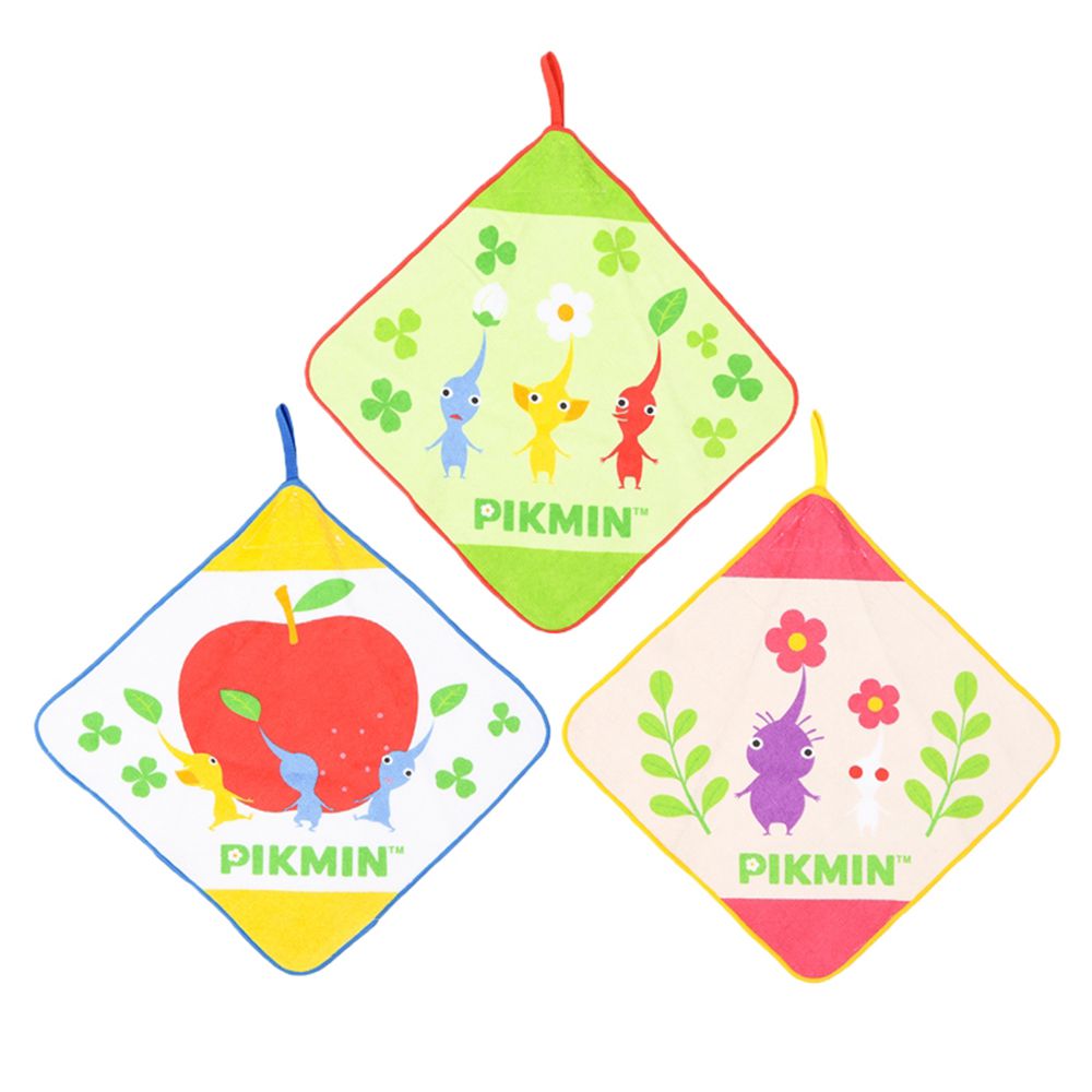 擦手巾3件組-皮克敏 (約28×28cm)