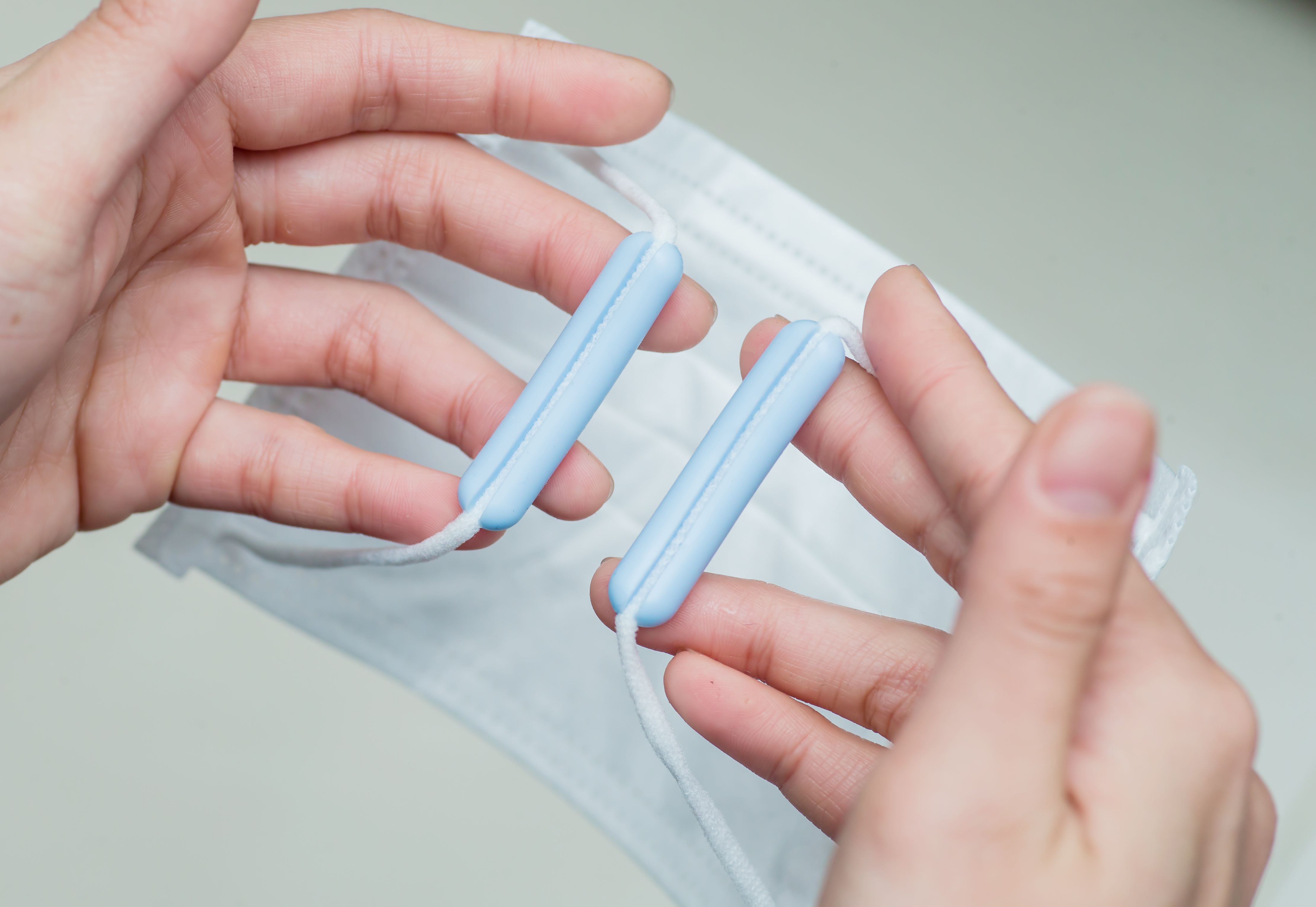 SOFF - 台灣製專利口罩減壓護套-二對-粉紅x1/透明x1