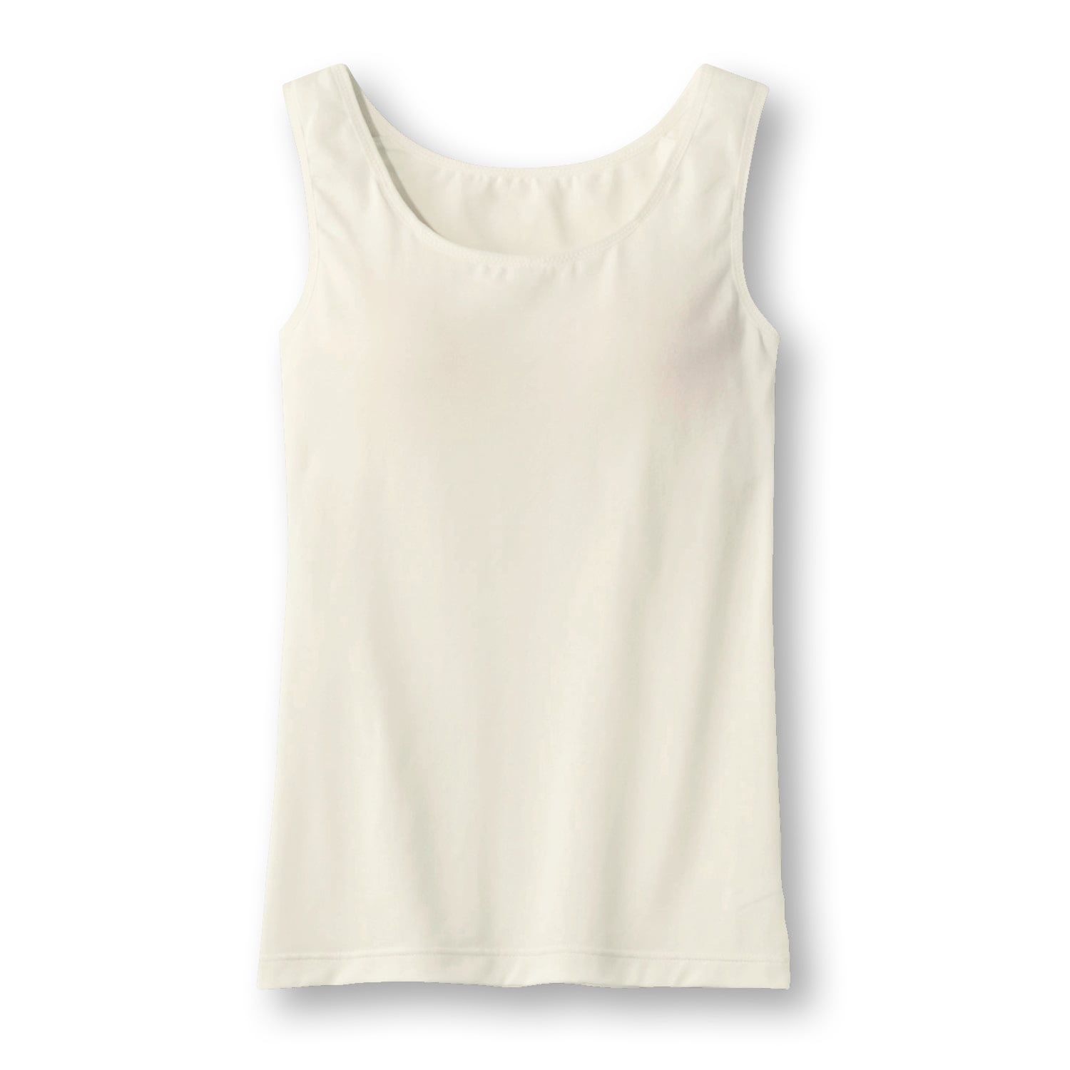 日本 Hummingchouchou - 排汗速乾 附Bra少女成長型內衣/內搭背心-米白