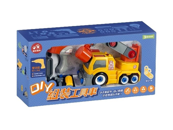 樂彩森林 - DIY組裝工程車-起重車