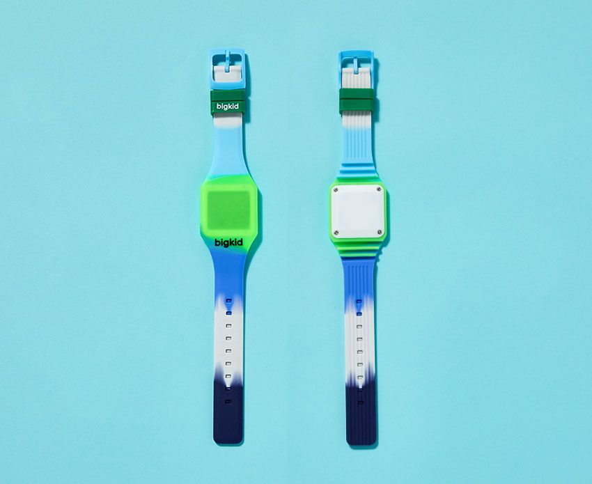 韓國 bigkid - 香香LED電子錶-深藍(橘子香)
