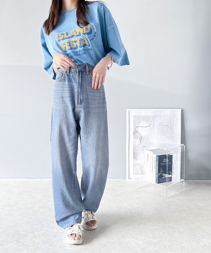 日本 Classical Elf - [熱銷NO.1]  厚磅棉混挺版美腿長褲-丹寧藍