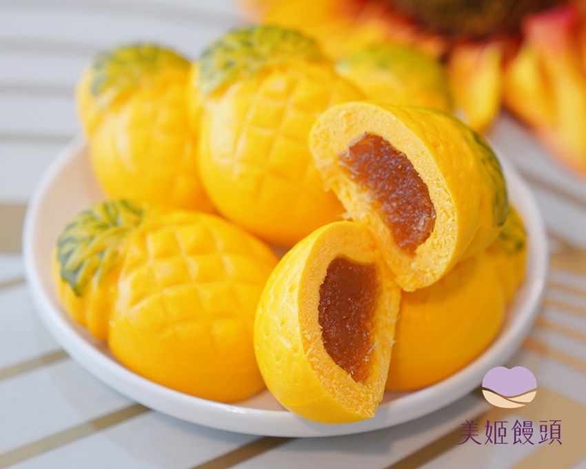 美姬饅頭 - 鳳梨酥鮮乳造型饅頭-6入-48g/顆