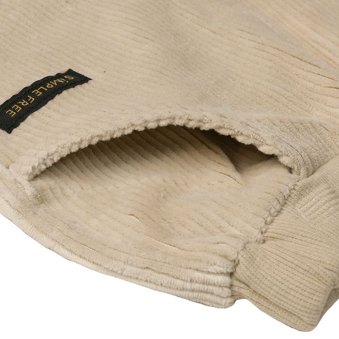 akachan honpo - 10分蓬蓬褲-燈心絨-淺卡其色