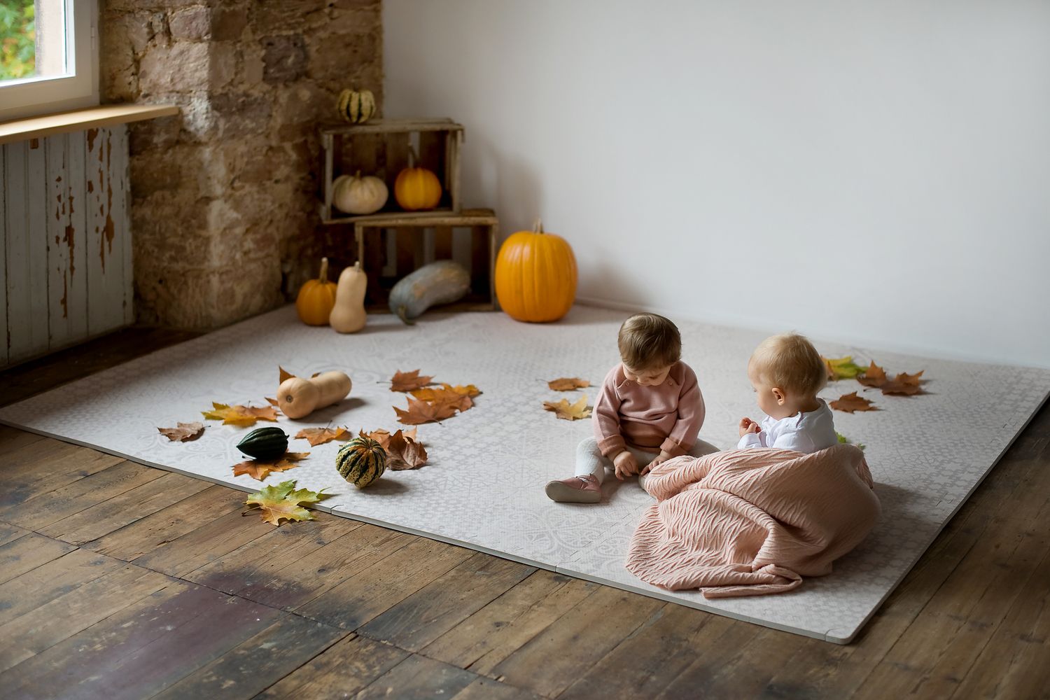 德國 toddlekind - 波斯風系列遊戲地墊-流砂棕-一組6片