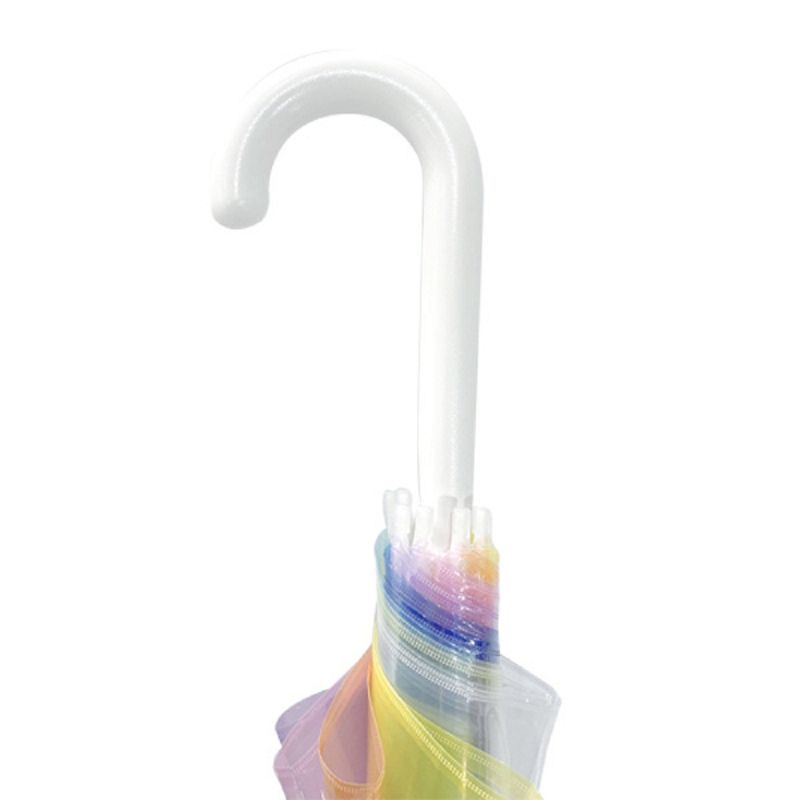 日本Caetla - Evereon 可替換式環保輕量傘-彩虹系列-白色