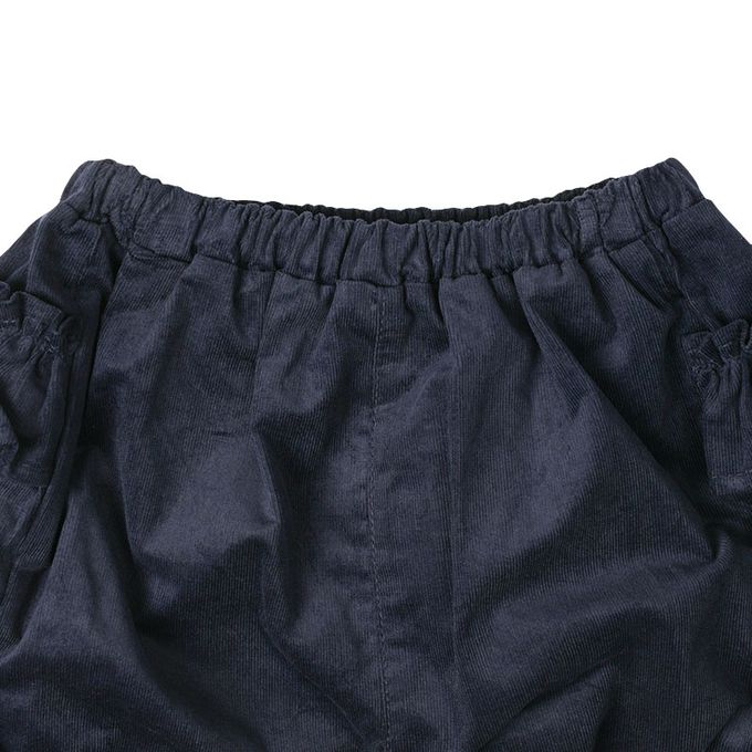 akachan honpo - 短褲-臀部荷葉邊-深藍色