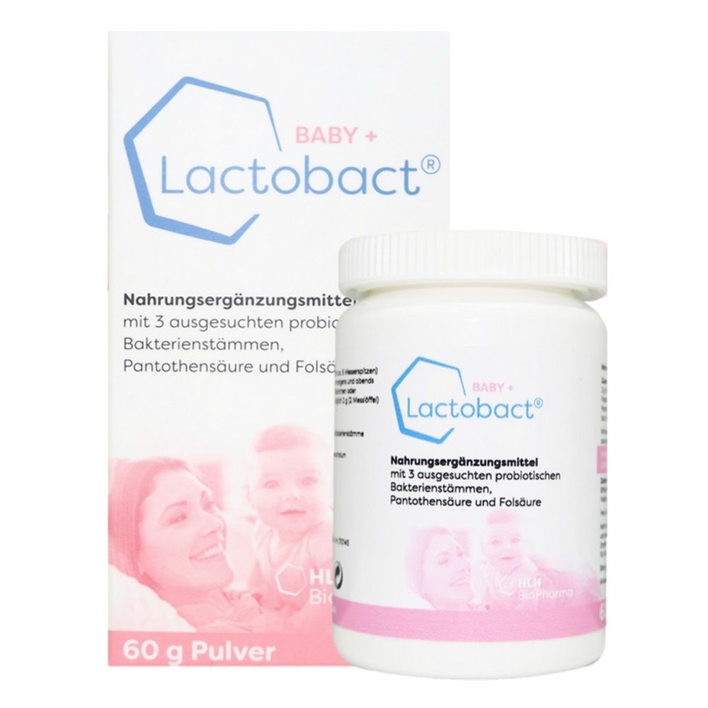 Lactobact® 德國萊德寶 - BABY+ 萊德寶幼兒配方粉狀益生菌(0-8歲幼兒專用)-60g/盒