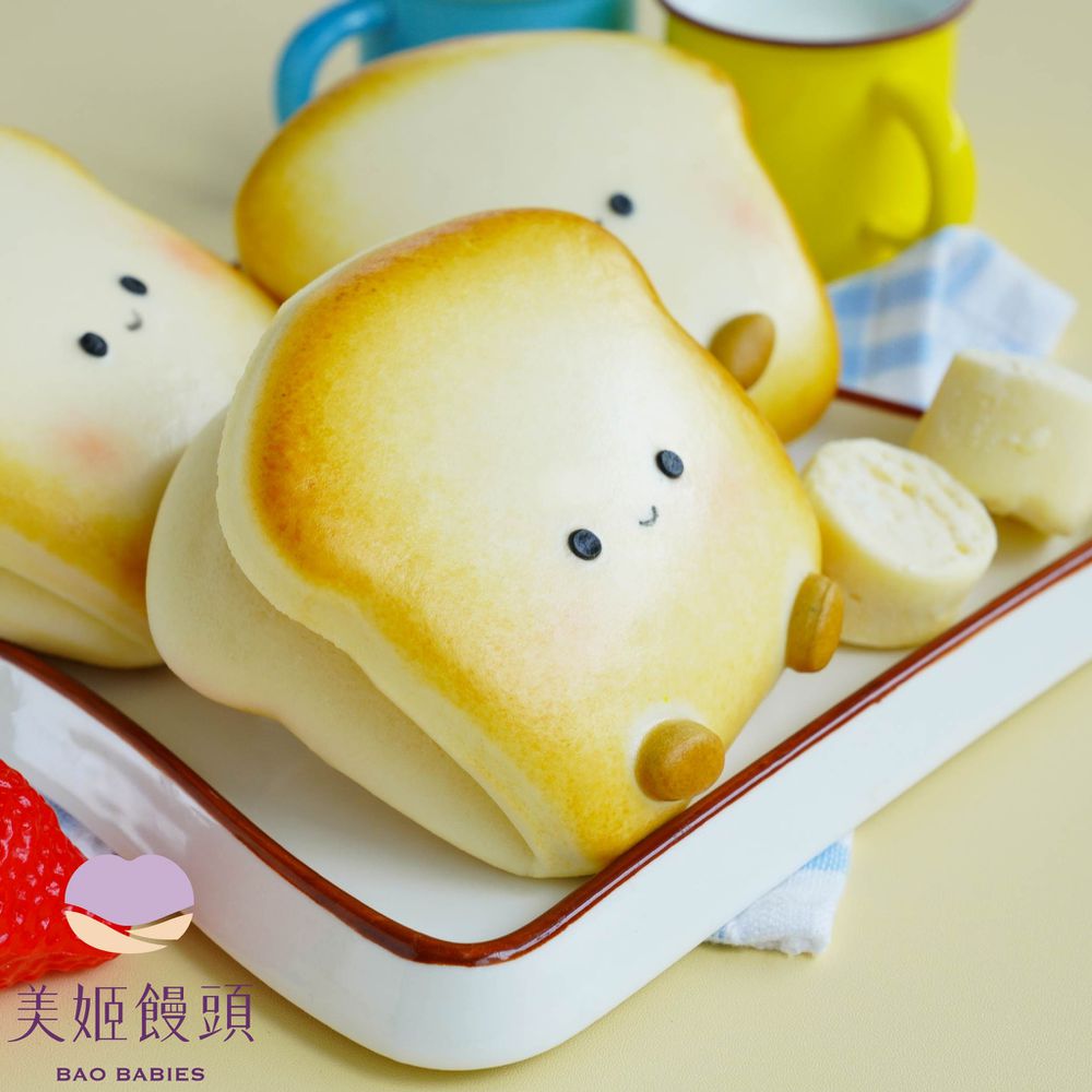 Babycat鮮乳吐司造型刈包-70g