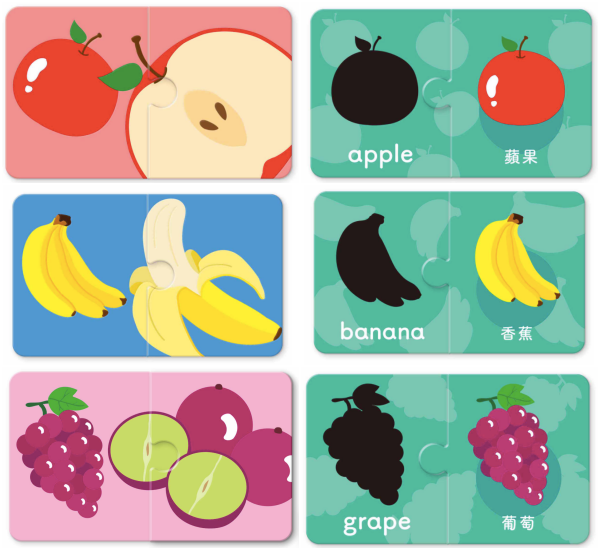 1歲Baby配對拼圖：水果篇