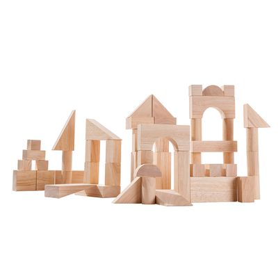 泰國 Plantoys - 木質原色積木組(50件入)
