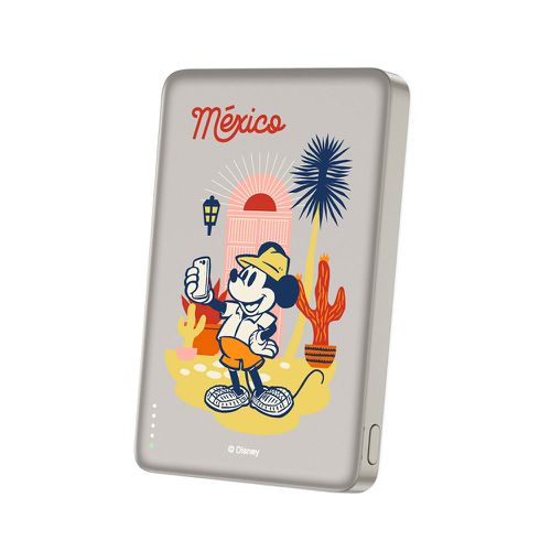 ✂附wh貼紙 迪士尼 20W PD超薄磁吸無線快充行動電源 10000mAh-米奇自拍