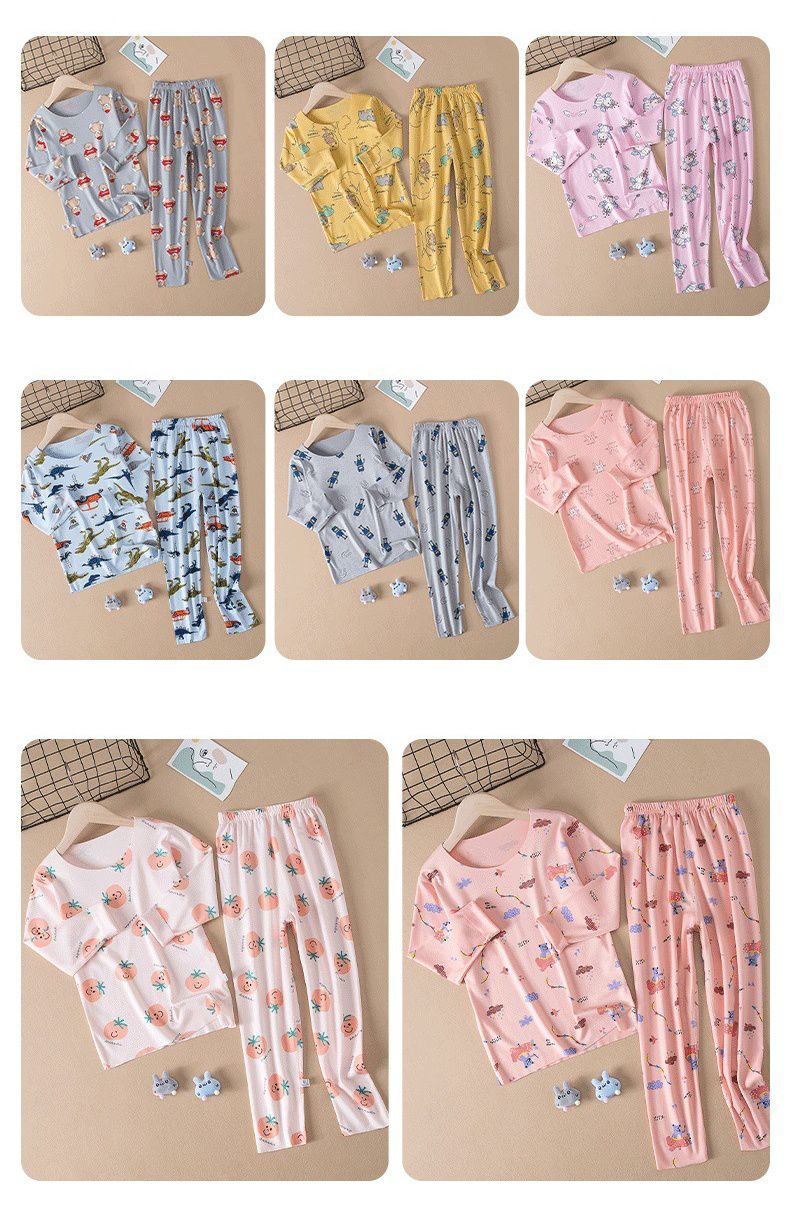 德絨印花長袖家居服-小熊飛機-粉色