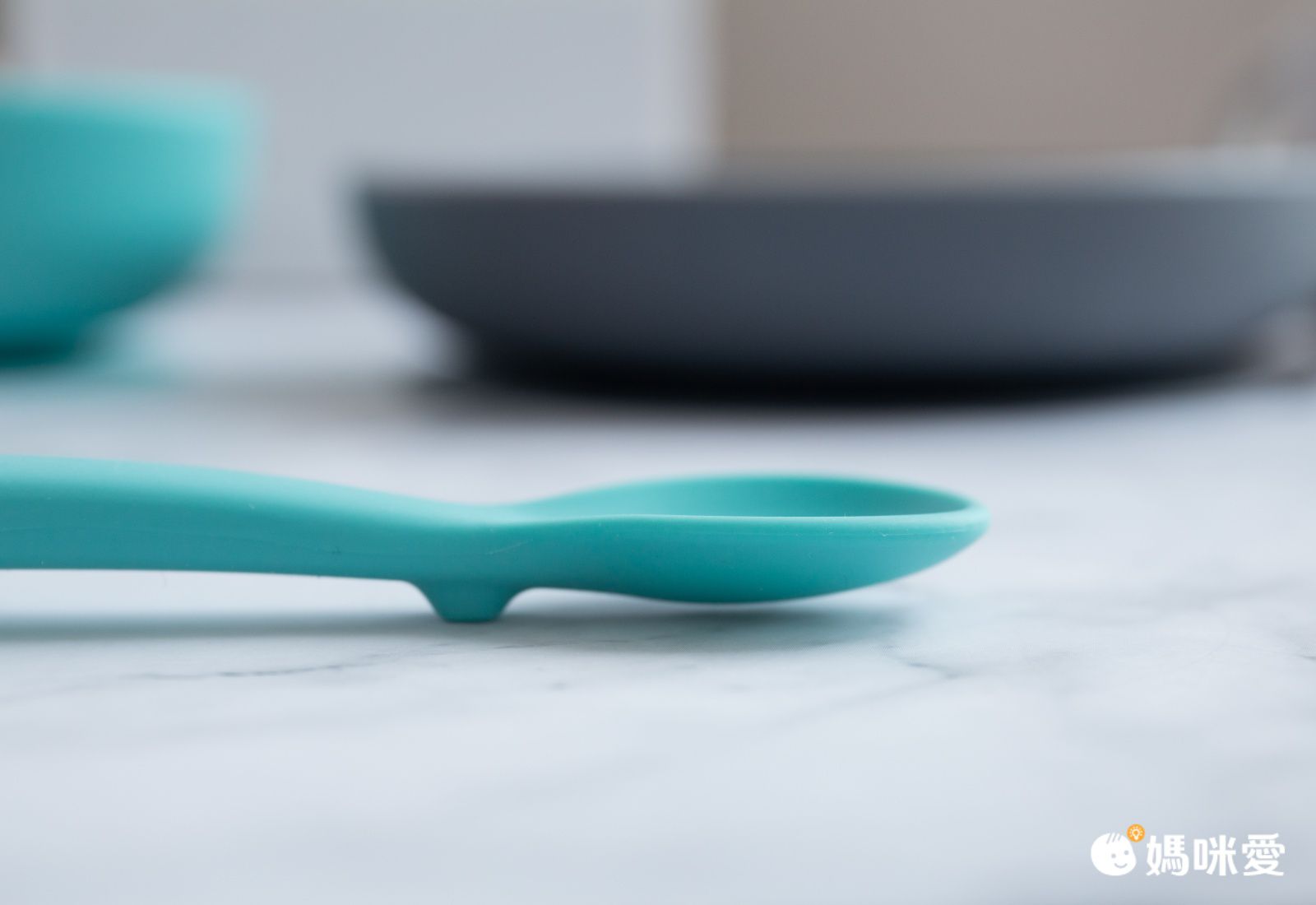 法國EKOBO - 防滑矽膠學習餐具四件組-奶油粉