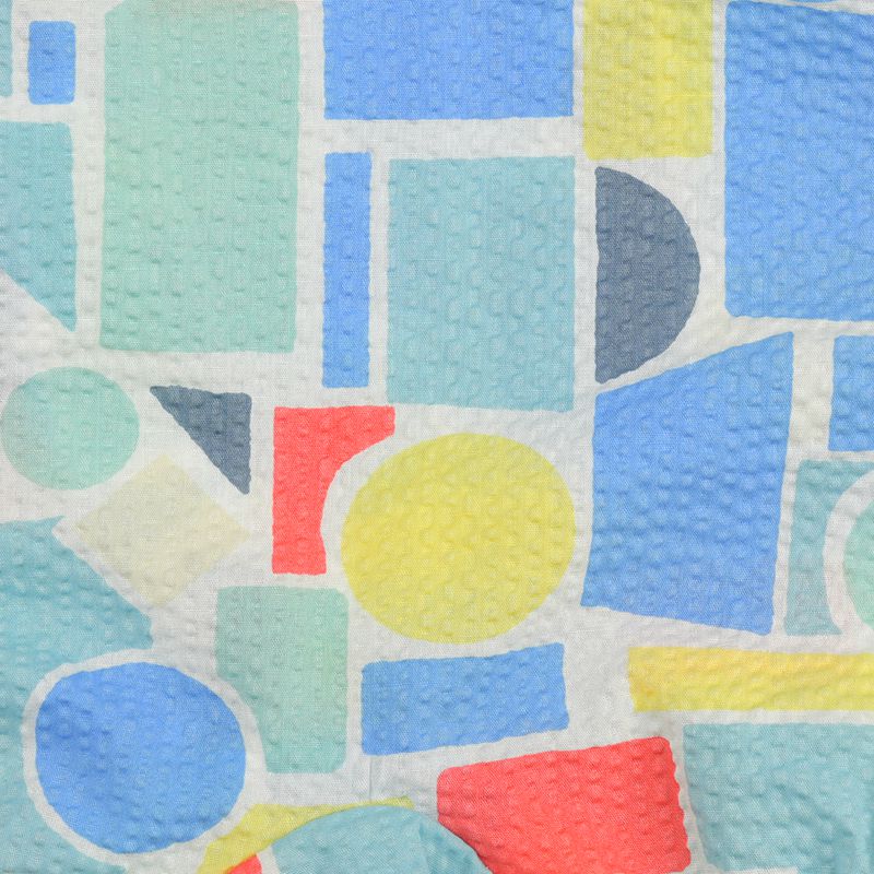 akachan honpo - 甚平包屁衣-幾何圖案-藍色