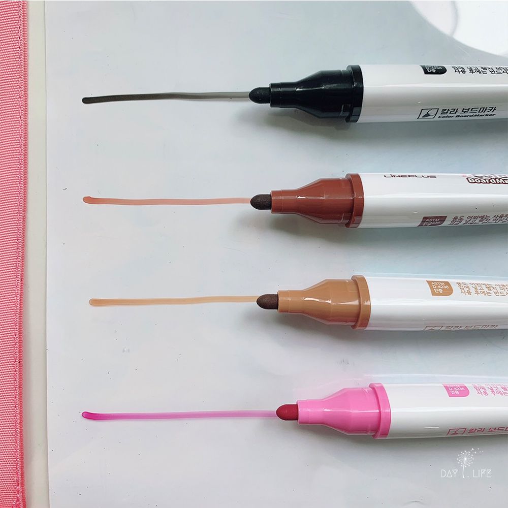 韓國LiNEPLUS - 韓國好寫無異味工學握把安全12色白板筆-粗(三角筆桿) (139.80mm X Ø22.40)