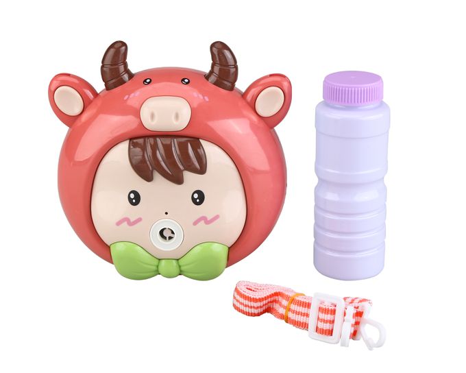 樂彩森林 - 電動泡泡機-小牛萌娃(混款)-顏色隨機