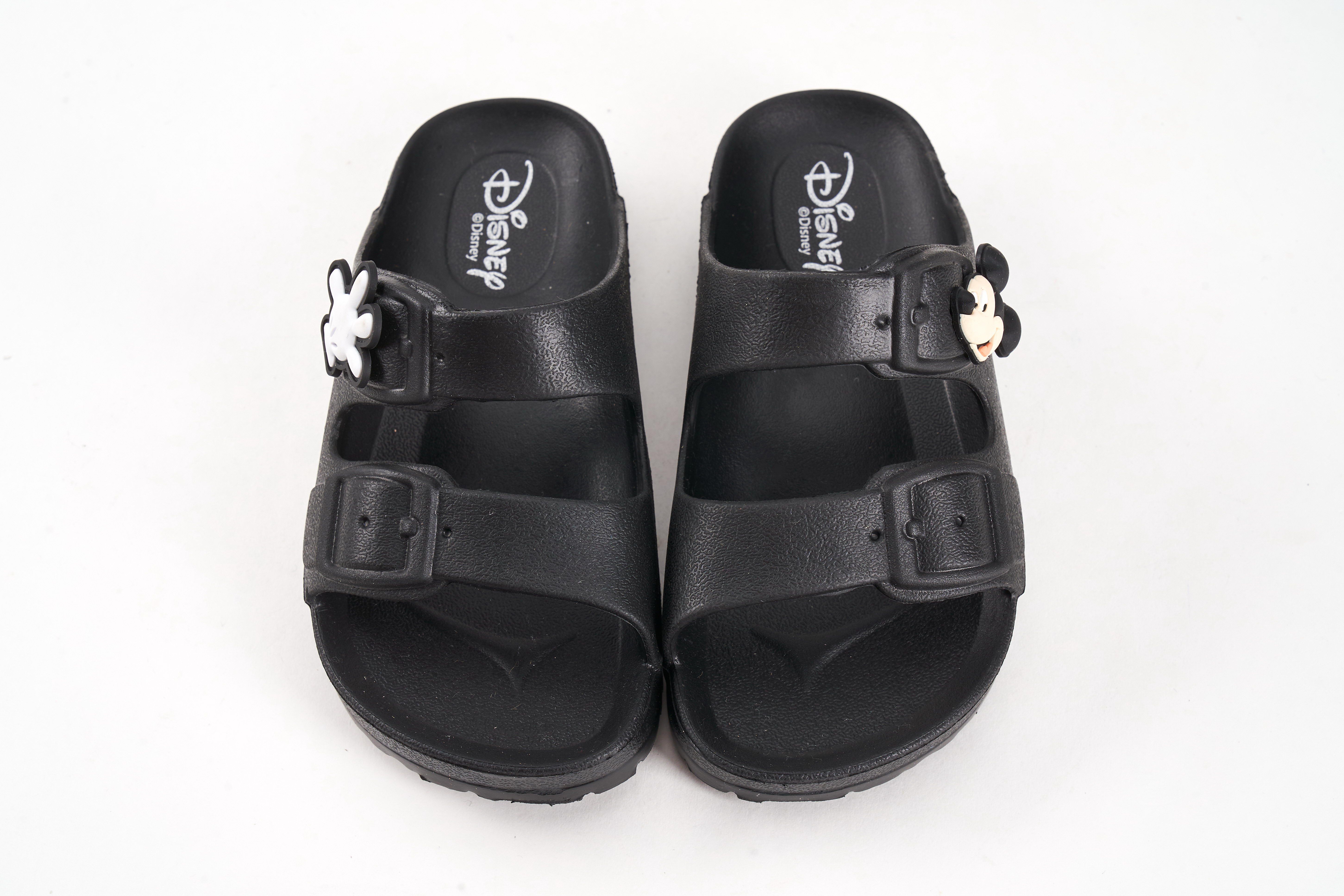 akachan honpo - 米奇立體造型防水拖鞋-黑色