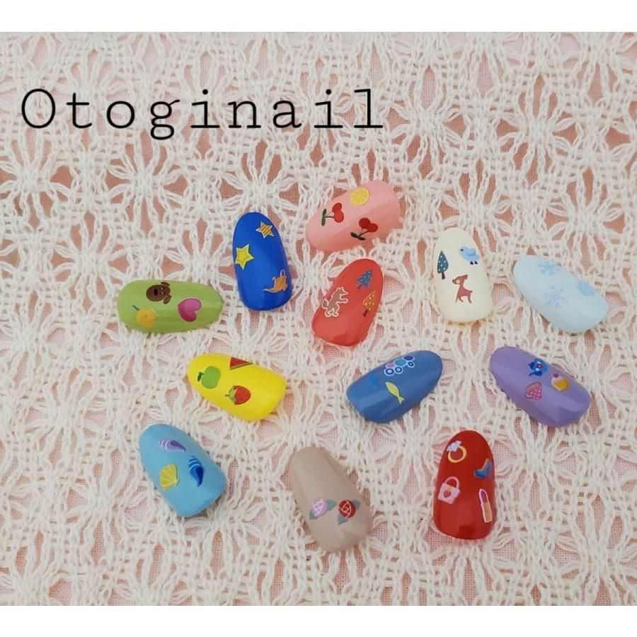 日本 Otogi Nail - 日本製 造型兒童防水指甲貼-童話故事-1枚(88貼)
