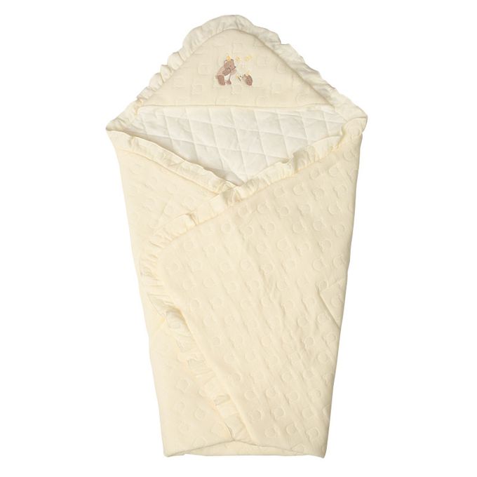 akachan honpo - 包巾 保暖鋪棉-淺卡其色 (80×80cm)