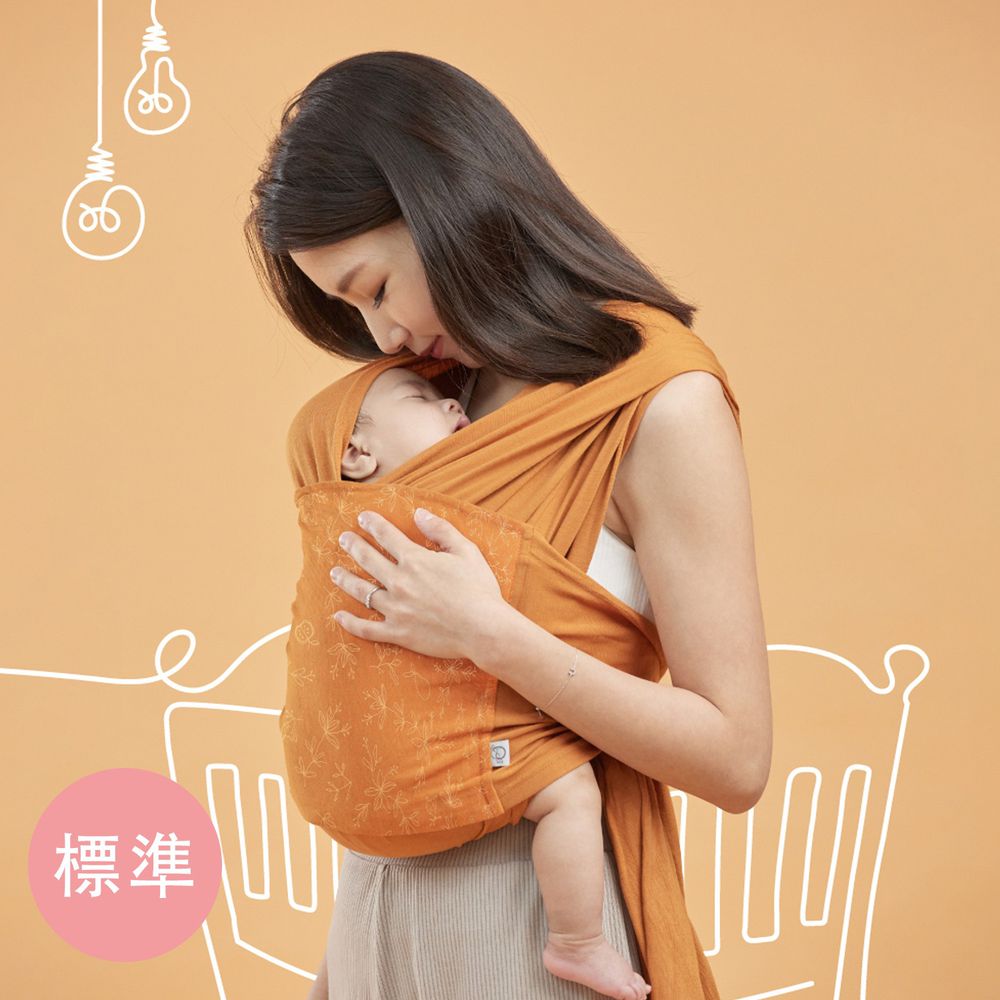 inParents - Snug 懷旅揹⼱ - 穿衣式嬰兒安撫揹巾-標準版 size 1-麥浪金