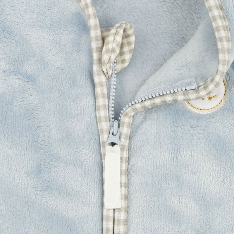 akachan honpo - 耐用保暖防踢被-淺藍色 (60～90cm)-體重6～13kg