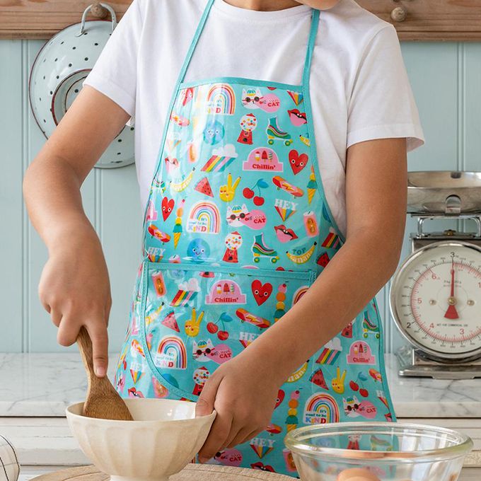 英國 Rex London - 幼兒/兒童料理/烹飪圍裙-繽紛搖滾