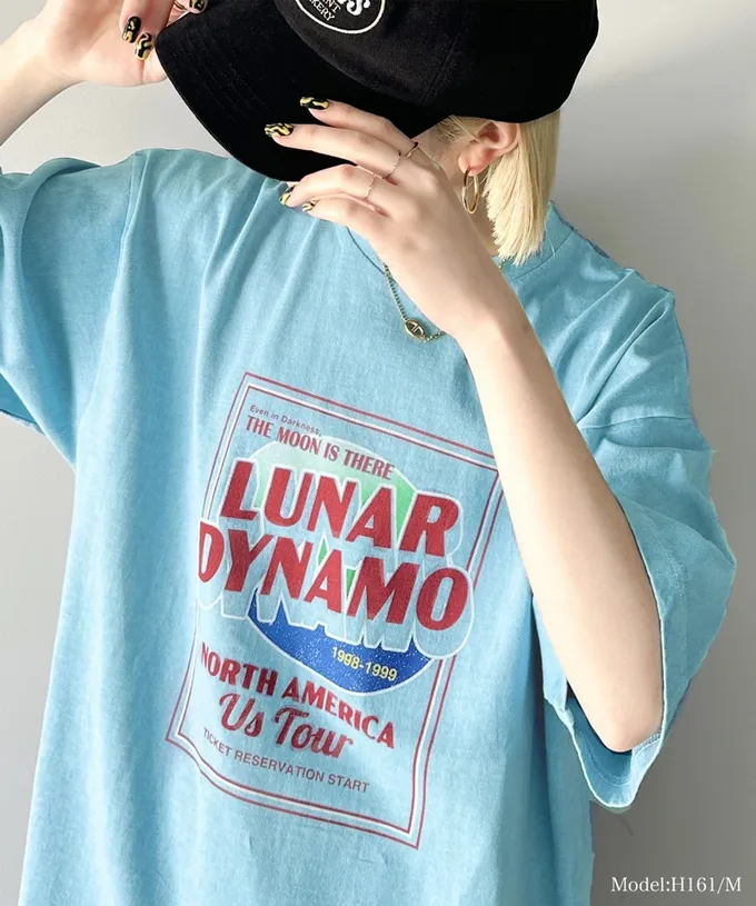 日本 Classical Elf - 100%棉美式復古印花T恤-粉紅