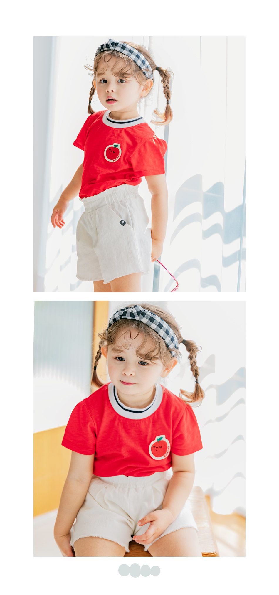 韓國 Bebezoo - 刺繡番茄T