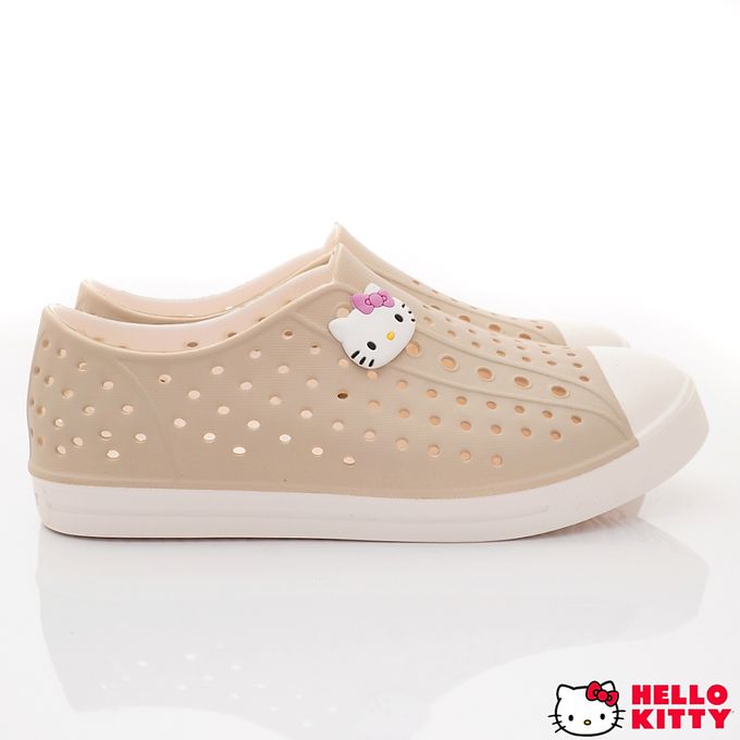 HELLO KITTY - HELLO KITTY-洞洞休閒便鞋-823638奶茶(中大童段)-休閒鞋-奶茶