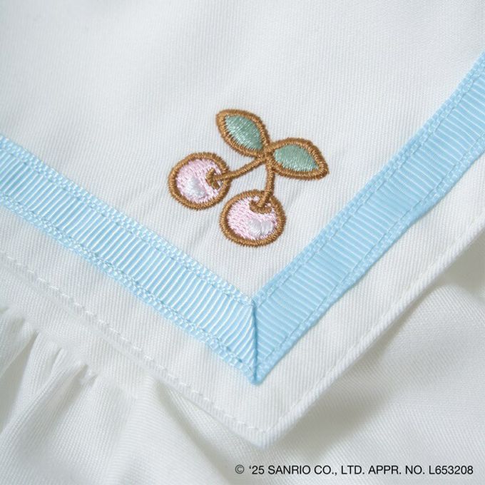 日本 Lycee mine - 俏麗水手條紋短袖洋裝-卡通人物大耳狗-海軍藍