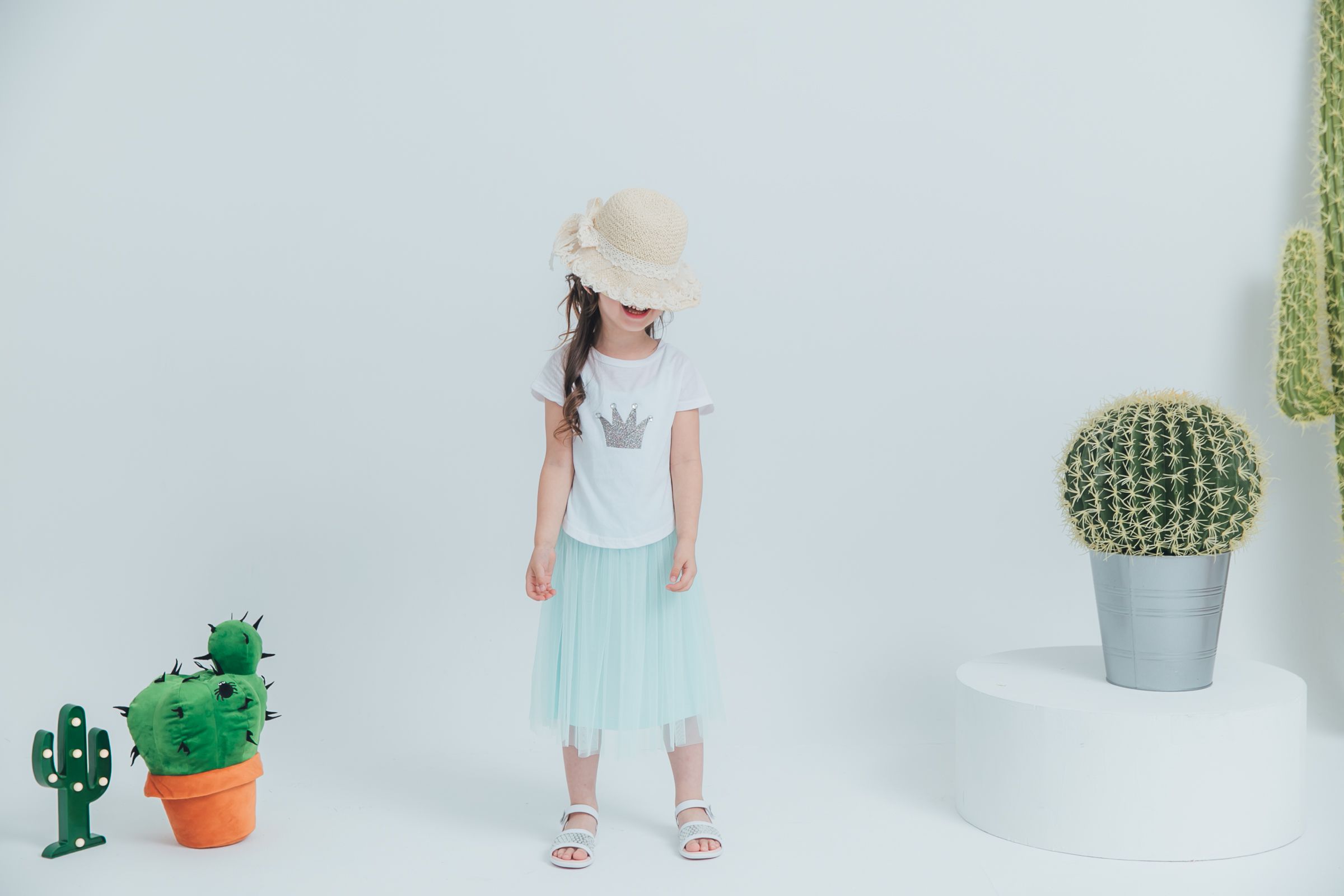 Peachy - 北鼻款*獨家訂製綿柔連身紗裙-細肩帶連身款-薄荷綠