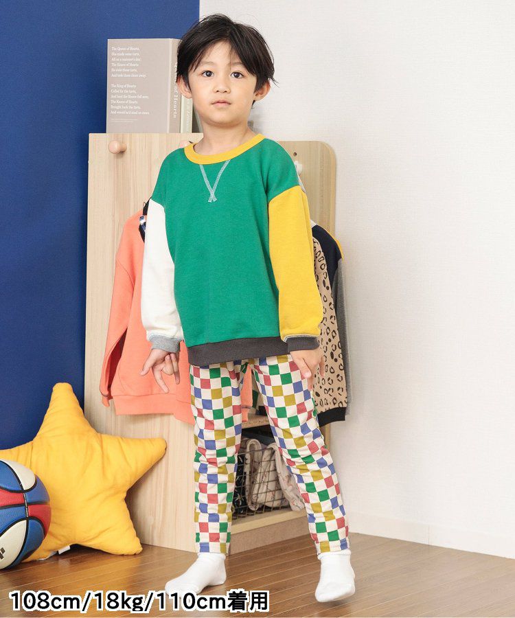 日本 BREEZE - 熱銷！百搭鬆緊長褲(9分丈)-美式速食-翡翠綠