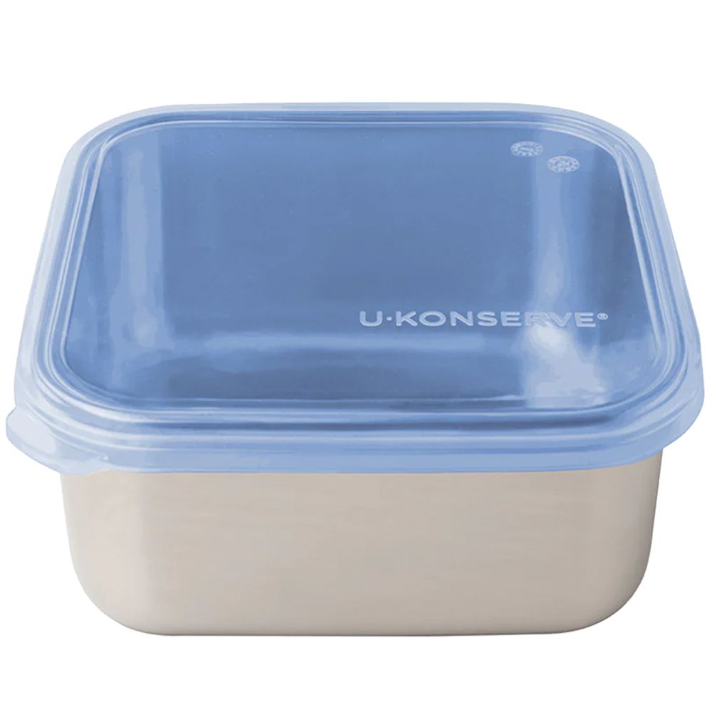 美國 U-Konserve 優康 - 經檢驗食品安全等級 304 不鏽鋼保鮮盒/冷凍盒/儲存盒/便當盒 900ml-宇宙藍