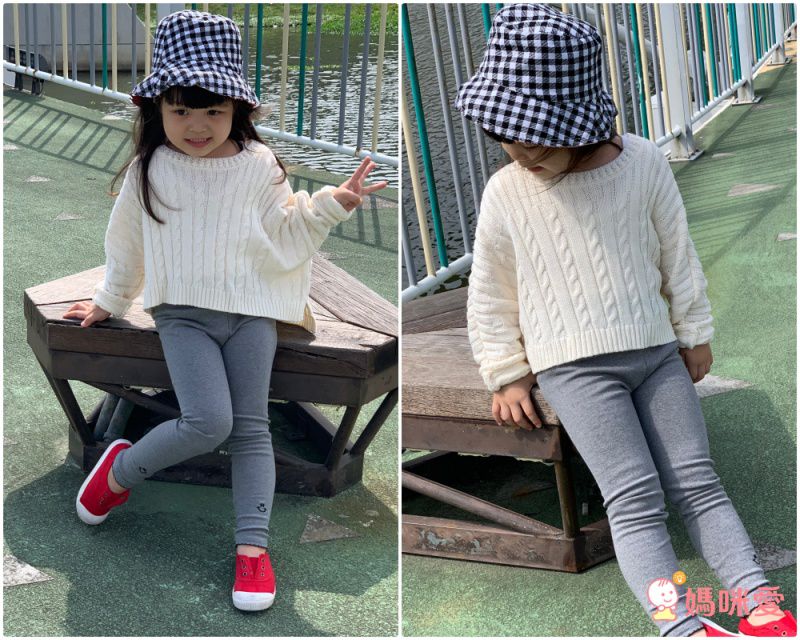 FANMOU - 七分內搭褲(莫代爾)-蝴蝶結-黑色