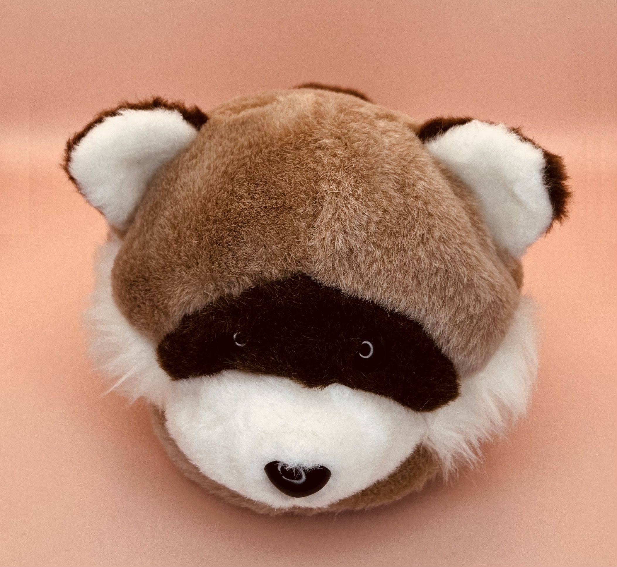 love, charlotte - 立體浣熊造型室內絨毛拖鞋-台灣製 (均碼 (腳長22-24.5cm))